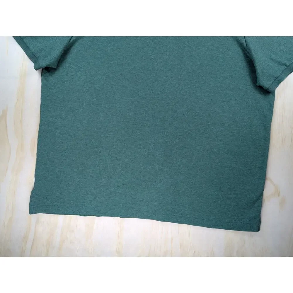 Polo Ralph Lauren Men's XXL Classic Fit Green Heathered Cotton Polo Shirt